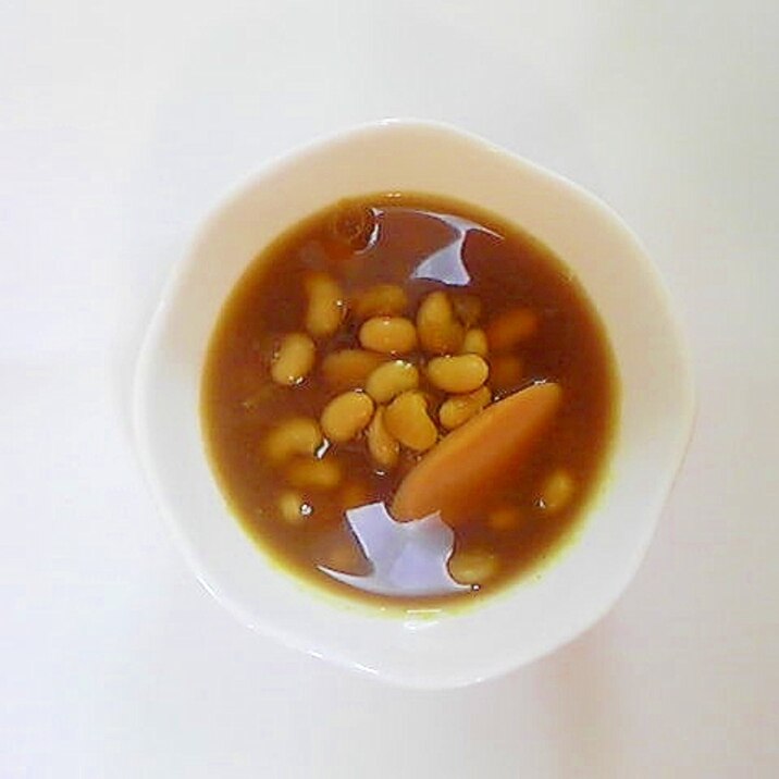 大豆と魚ニソのカレースープ